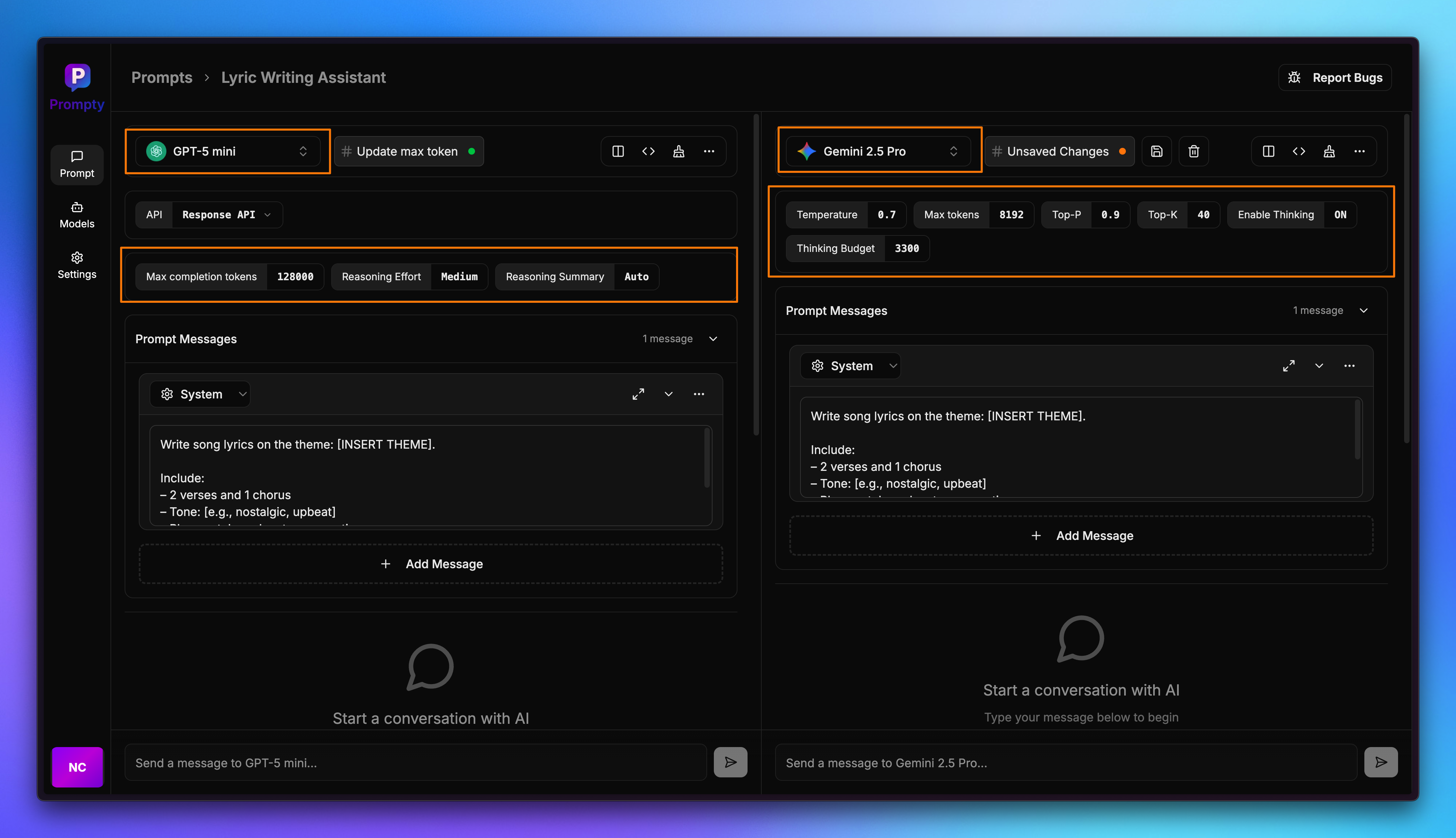 Main Dashboard