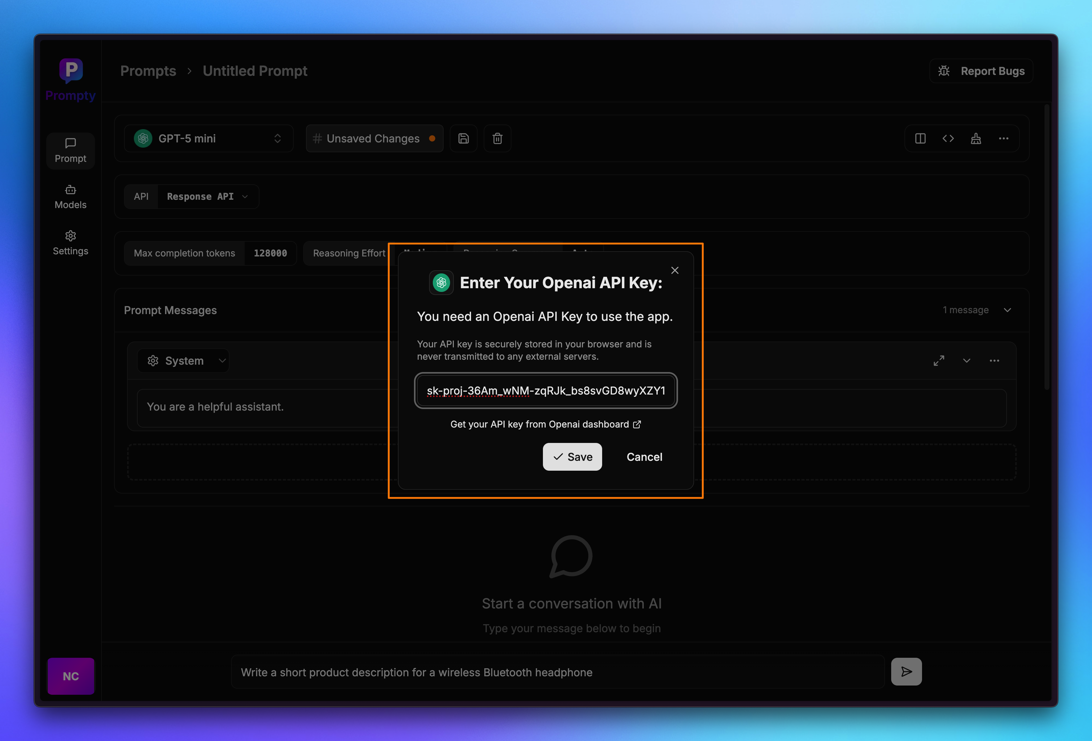 Main Dashboard