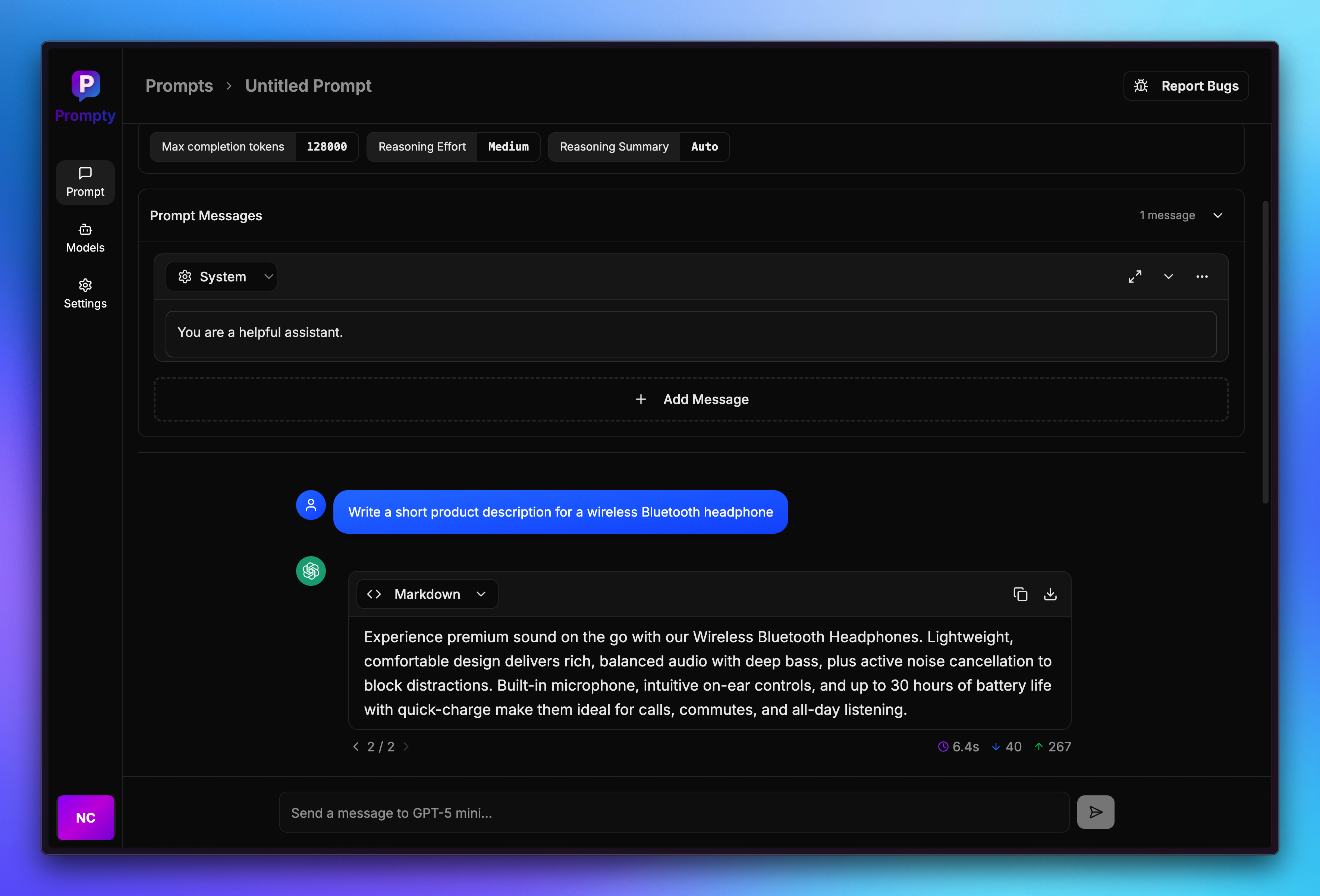 Main Dashboard