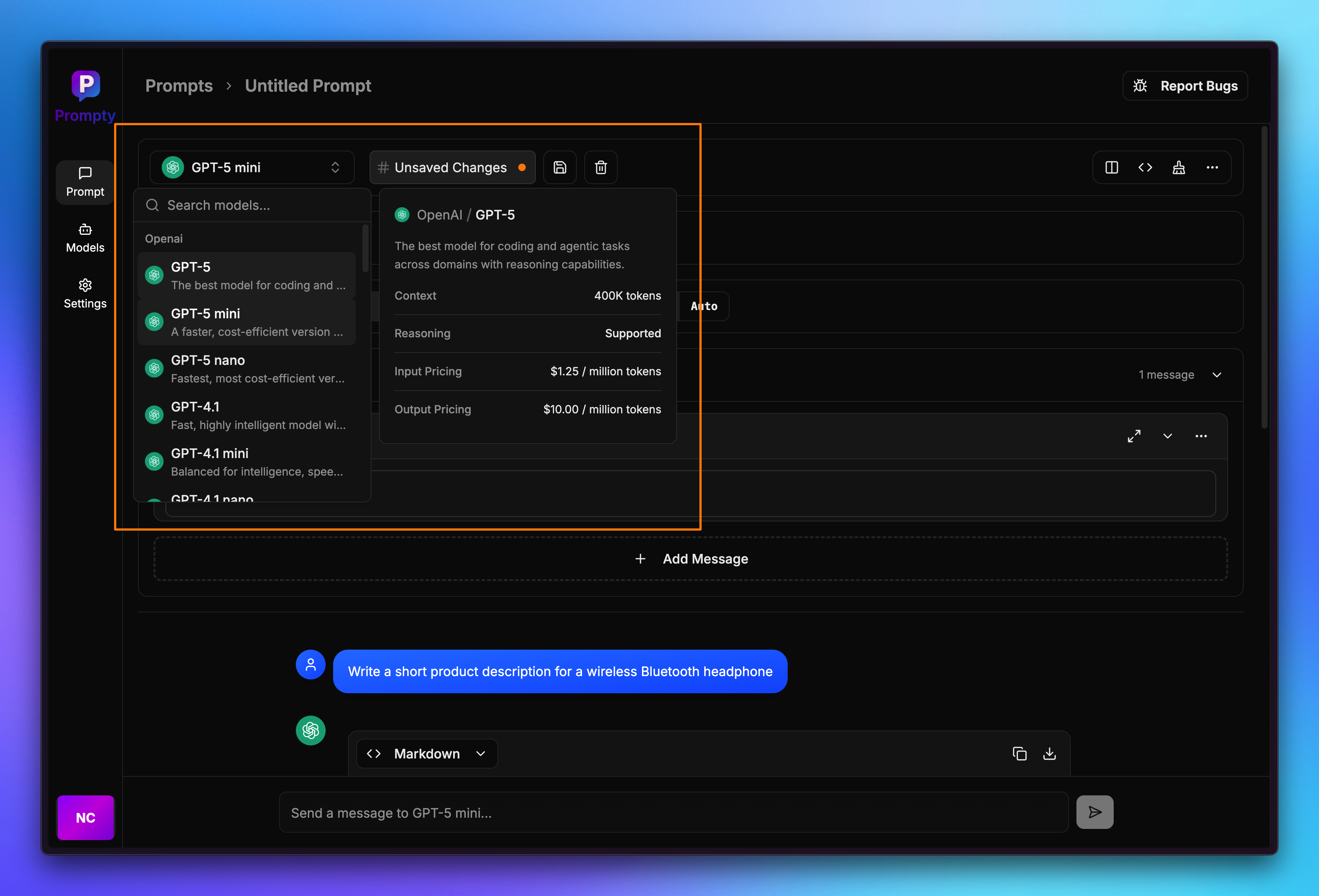 Main Dashboard