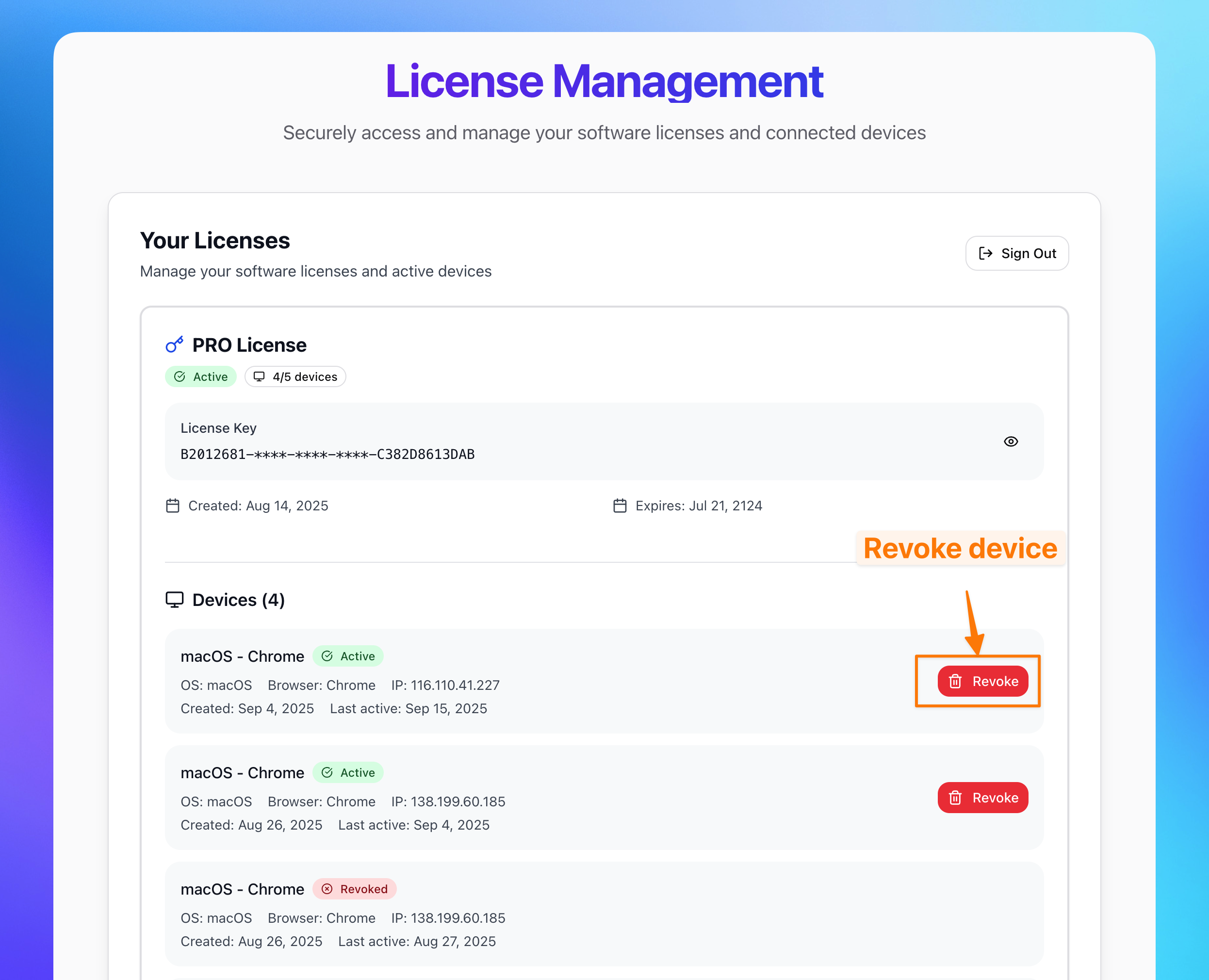 Main Dashboard