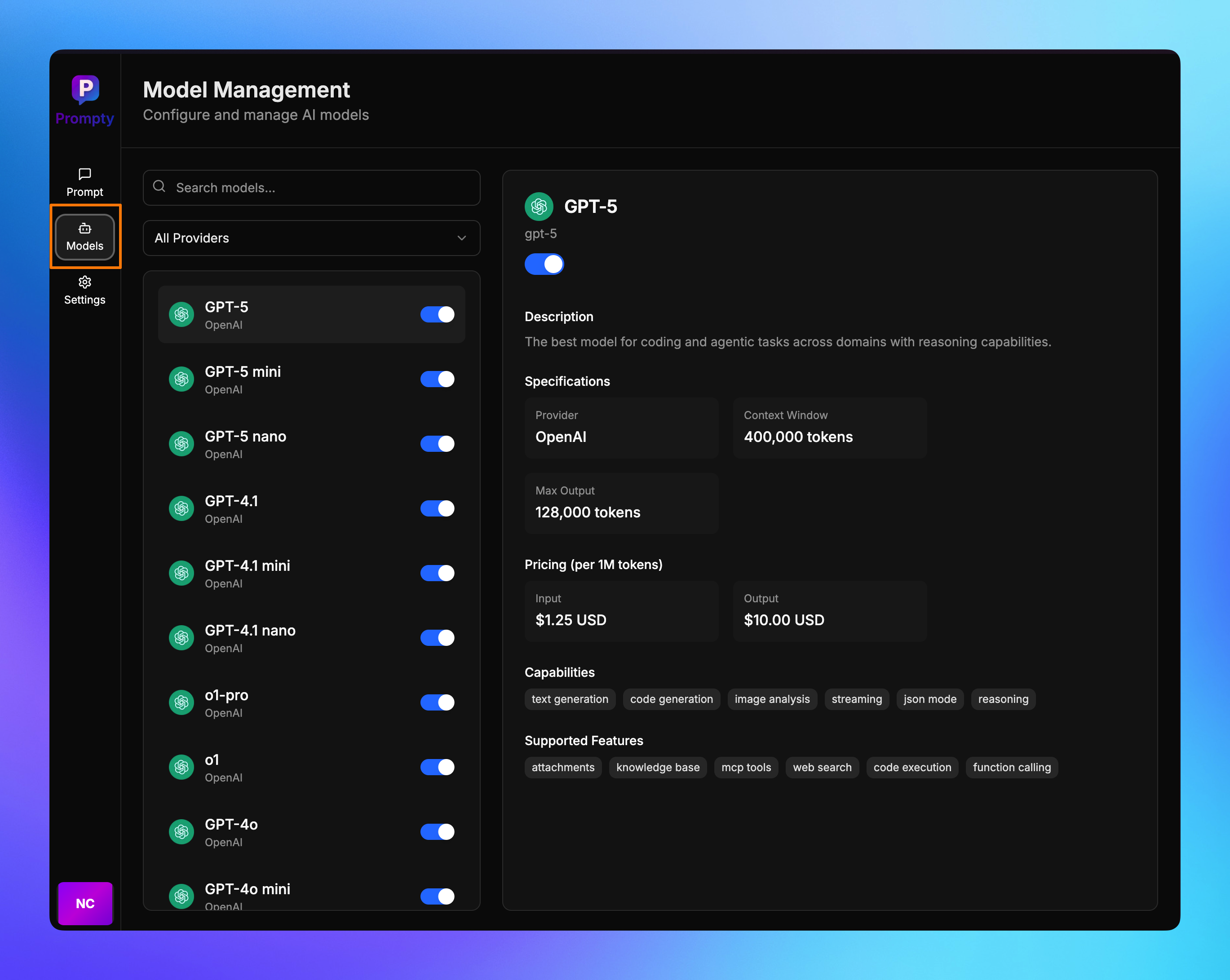 Main Dashboard